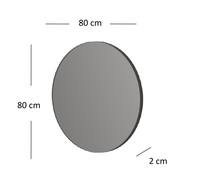 DOMINICA дзеркало 80 taupe / дуб silverjack