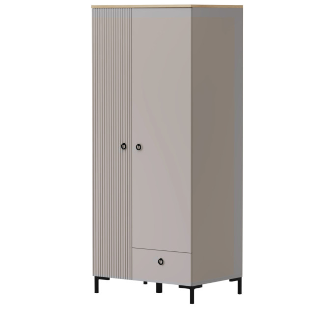 DOMINICA шафа 2d1s taupe / дуб silverjack