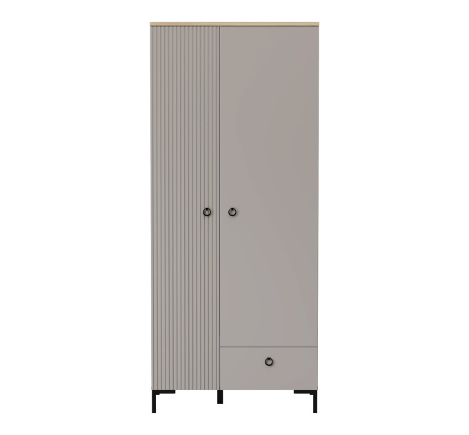 DOMINICA шафа 2d1s taupe / дуб silverjack