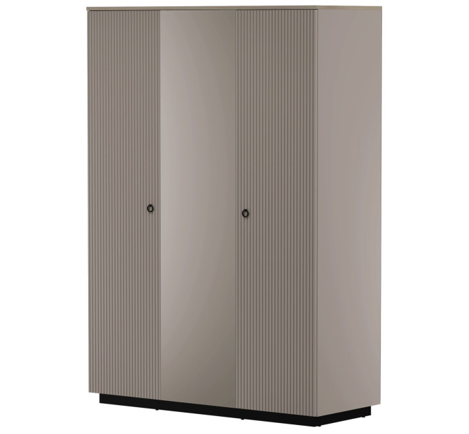 DOMINICA шафа з дзеркалом 3d taupe / дуб silverjack