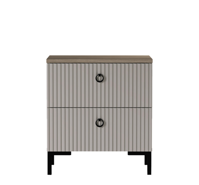 DOMINICA шафка приліжкова 2s taupe / дуб silverjack