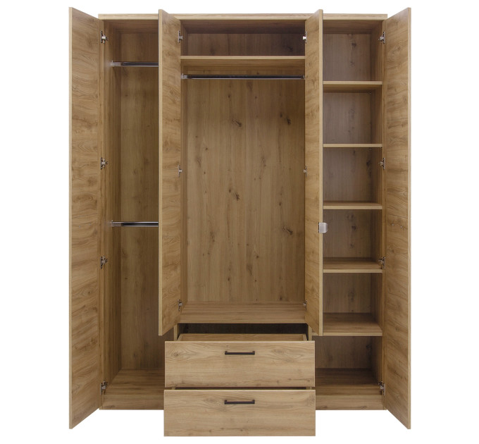 DOORSET шафа з дзеркалом 4d2s дуб navarra