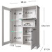 TIFFANY комод з баром 1d1w1s1b woodline крем