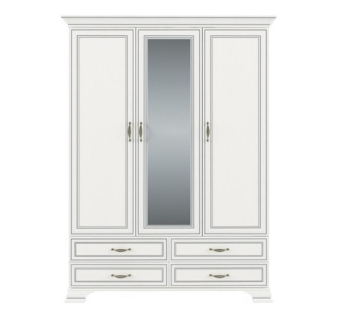 TIFFANY шафа з дзеркалом 3d4s woodline крем