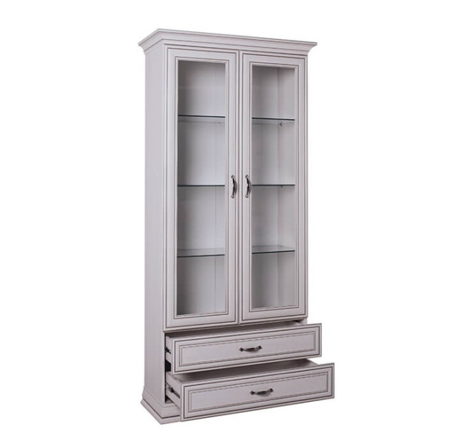 TIFFANY вітрина 2w2s woodline крем