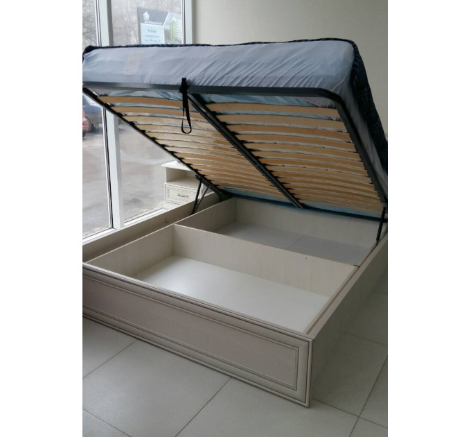 TIFFANY ліжко 160 з підйомним механізмом woodline крем
