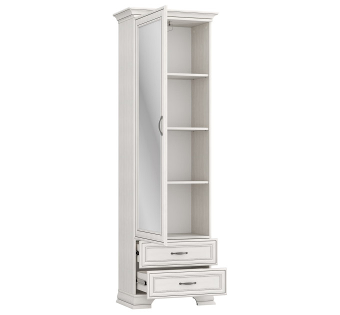 TIFFANY II шафка з дзеркалом 1d2s fineline крем