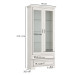 TIFFANY II вітрина 2w2s fineline крем