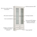 TIFFANY II вітрина 2w2s fineline крем