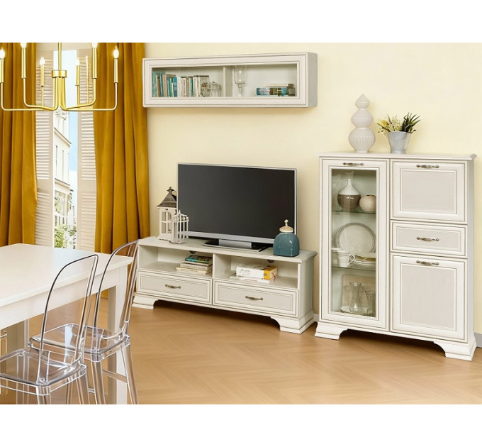 TIFFANY II комод з баром 1d1w1s1b fineline крем